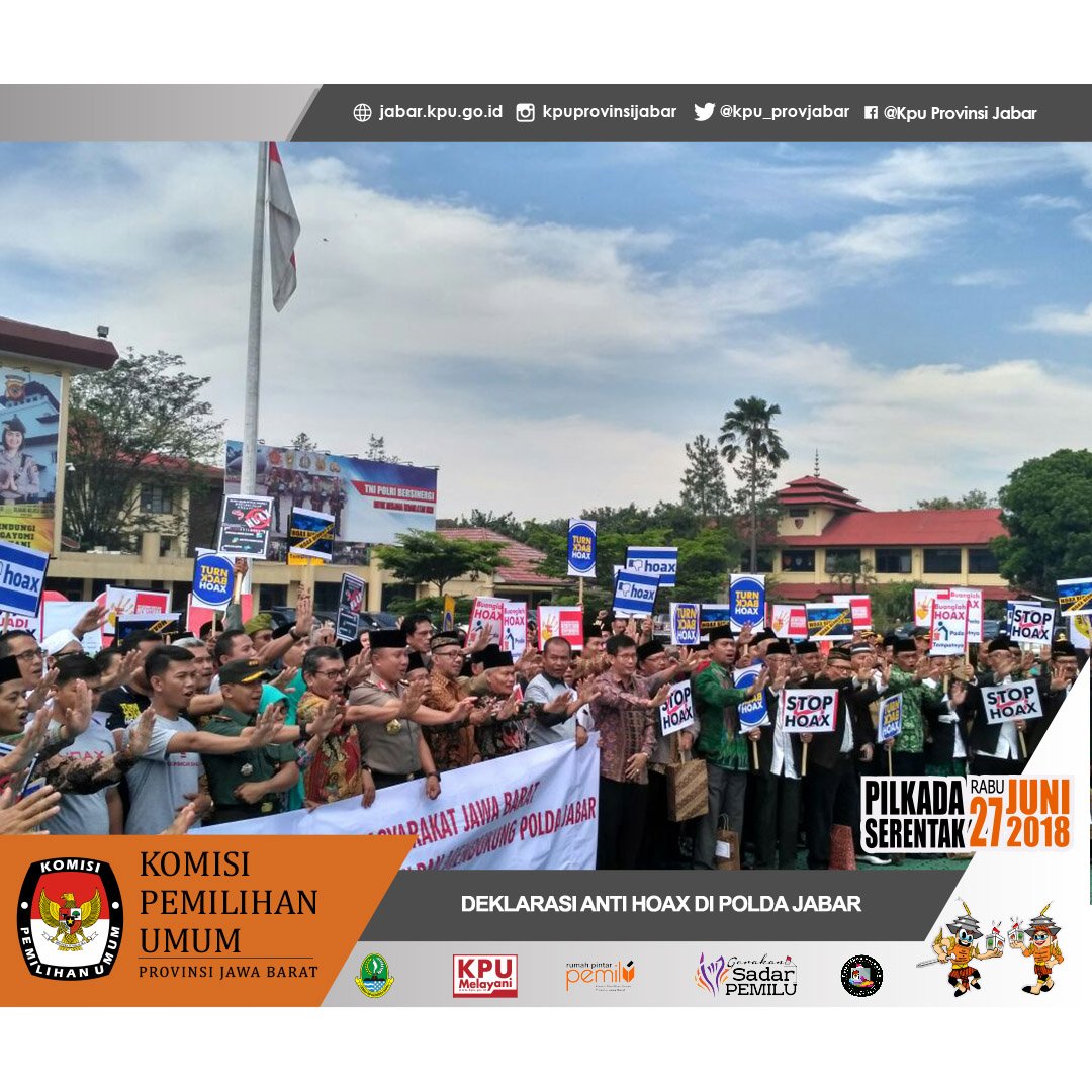 Hoax Harus Dilawan
instagram.com/p/BgQo9BZgrGU/…

#kpumelayani 
#pilgubjabarsemarak 
#pilkadaserentakgembira 
#kpuprovinsijawabarat 
#27juni2018