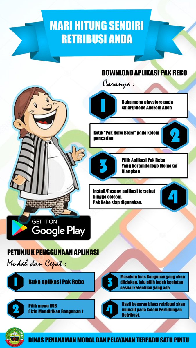 Cara menghitung Retribusi IMB langsung dari Android Phone Anda..