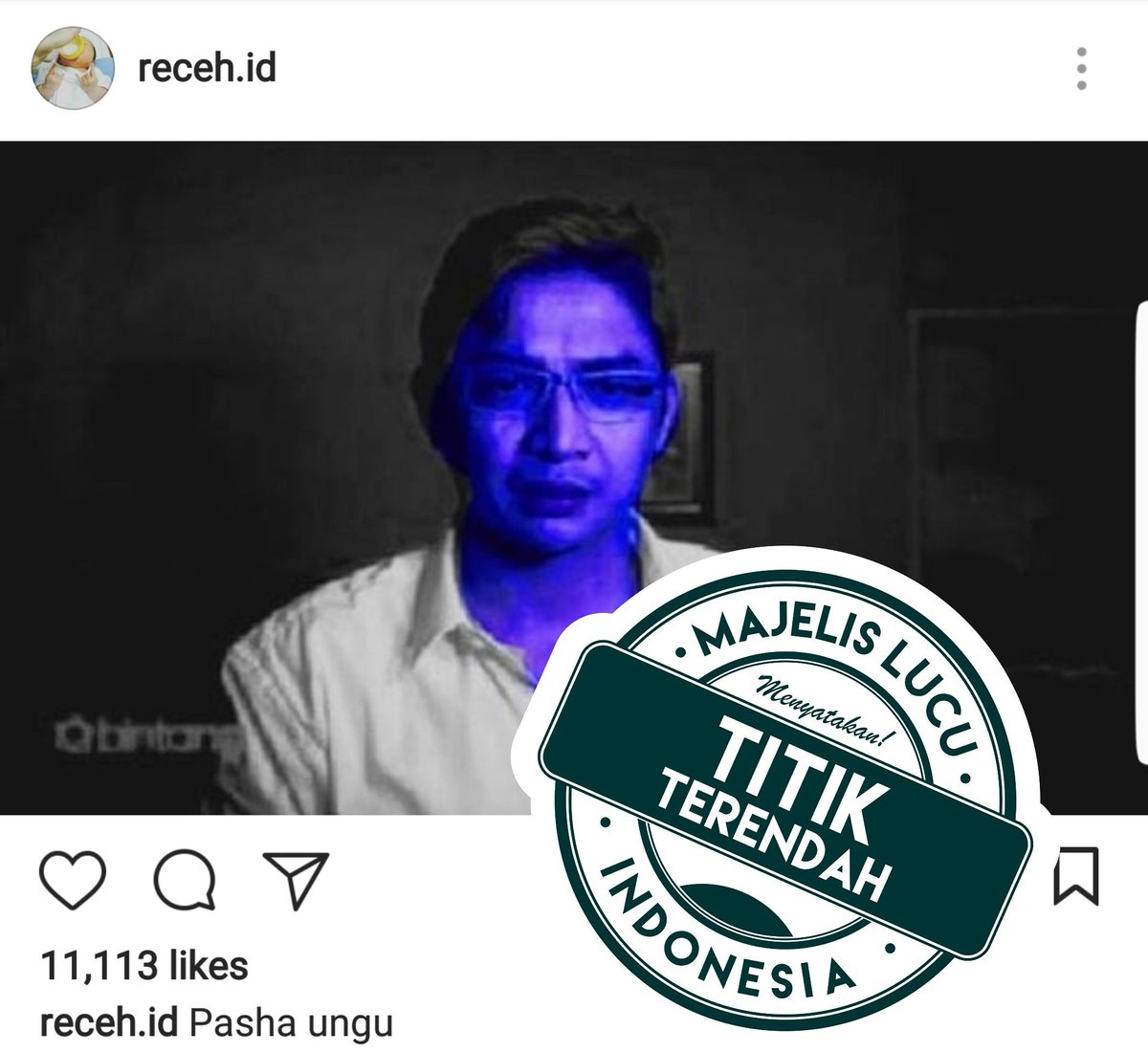 Selain titik terendah 
Humor dari <a href="/receh/">joko satrio</a>.id menimbulkan banyak pertanyaan berkecamuk...

Apakah Pasha Ungu tidak bisa kena sakit kuning ? 

Apakah Ungu akan kembali tampil di Hip Hip Hura SCTV?

Atau apakah Karma ANTV akan menang Golden Golbe ?

#MAJELISLUCUINDONESIA