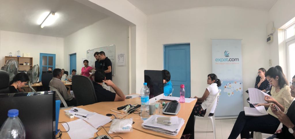 expat_blog's tweet photo. Snapshots of the last @expat_blog team building, aiming at improving our range of services for expatriates - and pizza time! 🍕 #scalebig #innovation #brainstorming https://t.co/O4Hu7Q2tJi