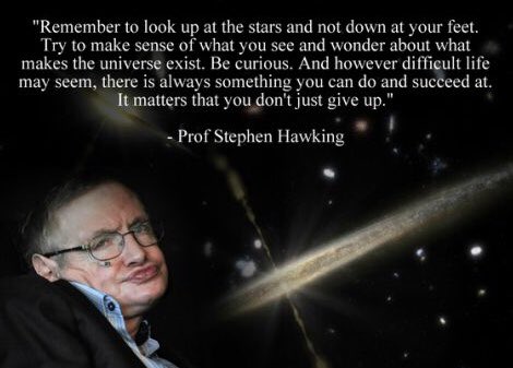 drewpovey's tweet photo. Stephen Hawking - a great example to us all of leading a life of significance with grit and determination 🙌🏻
#RIP
#Wisdom
#Significance 
#WiseWords 👇🏻 https://t.co/0uuAtO0slE
