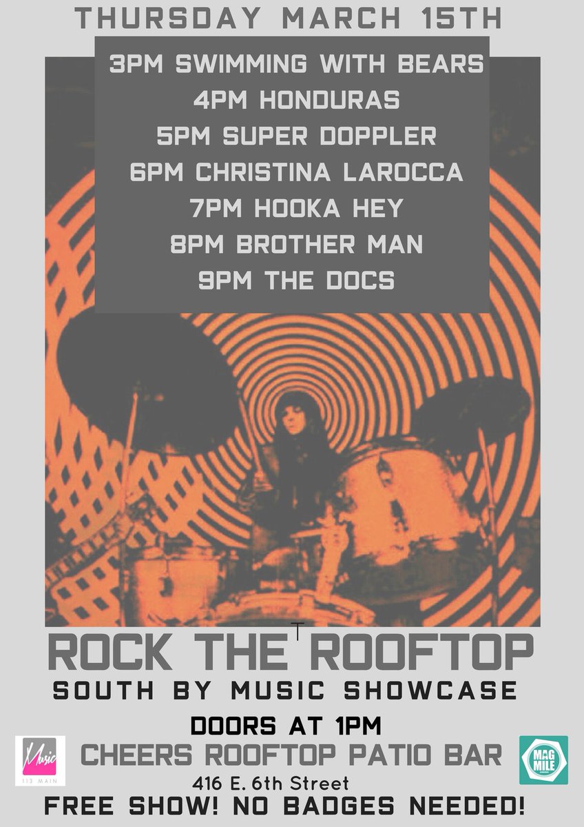 Another GREAT #sx2018 showcase #rocktherooftop #sxsw #unofficialsxsw #freesxsw #sxswThurs #6thst