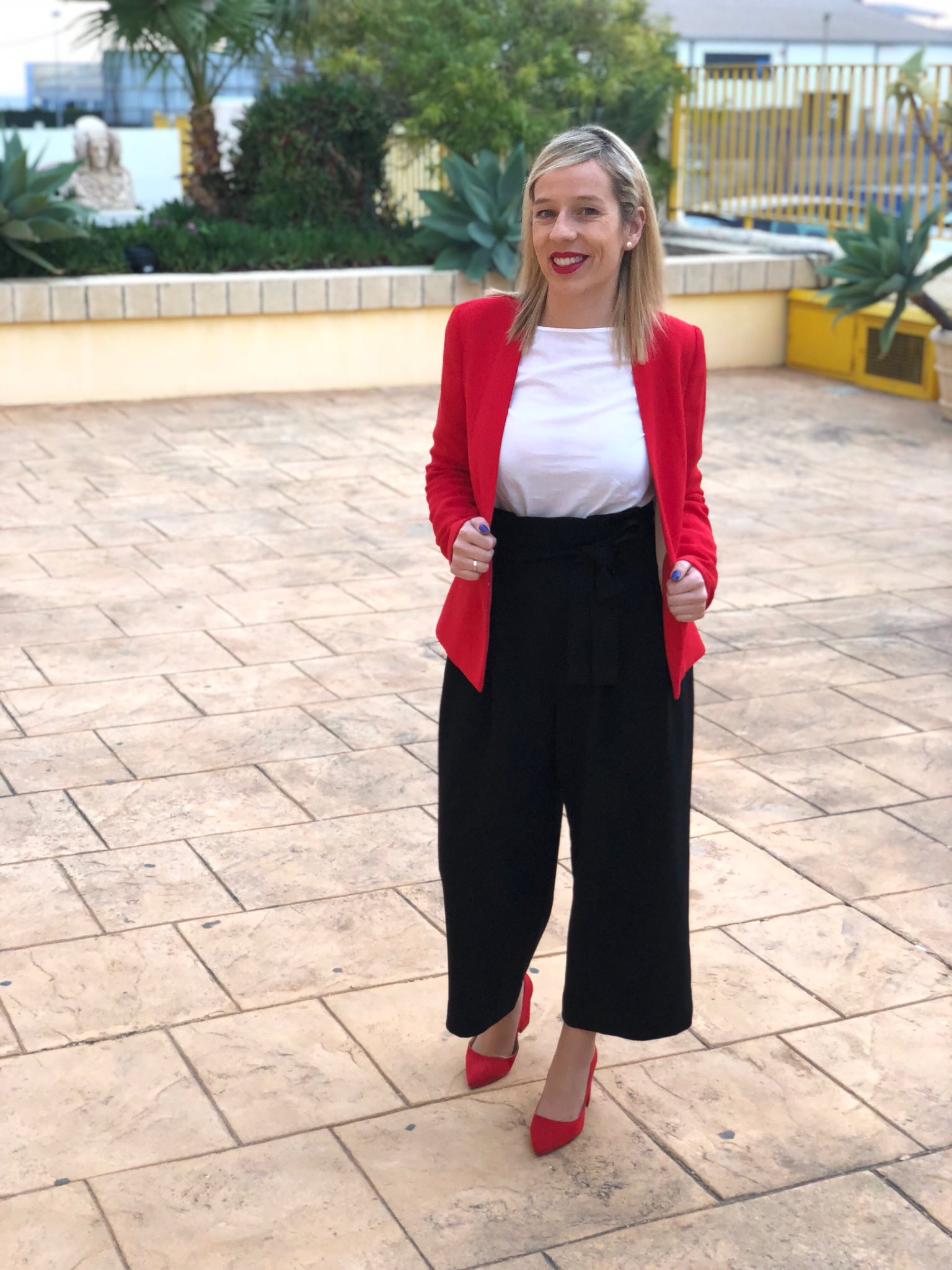 Palazzo y blazer sales