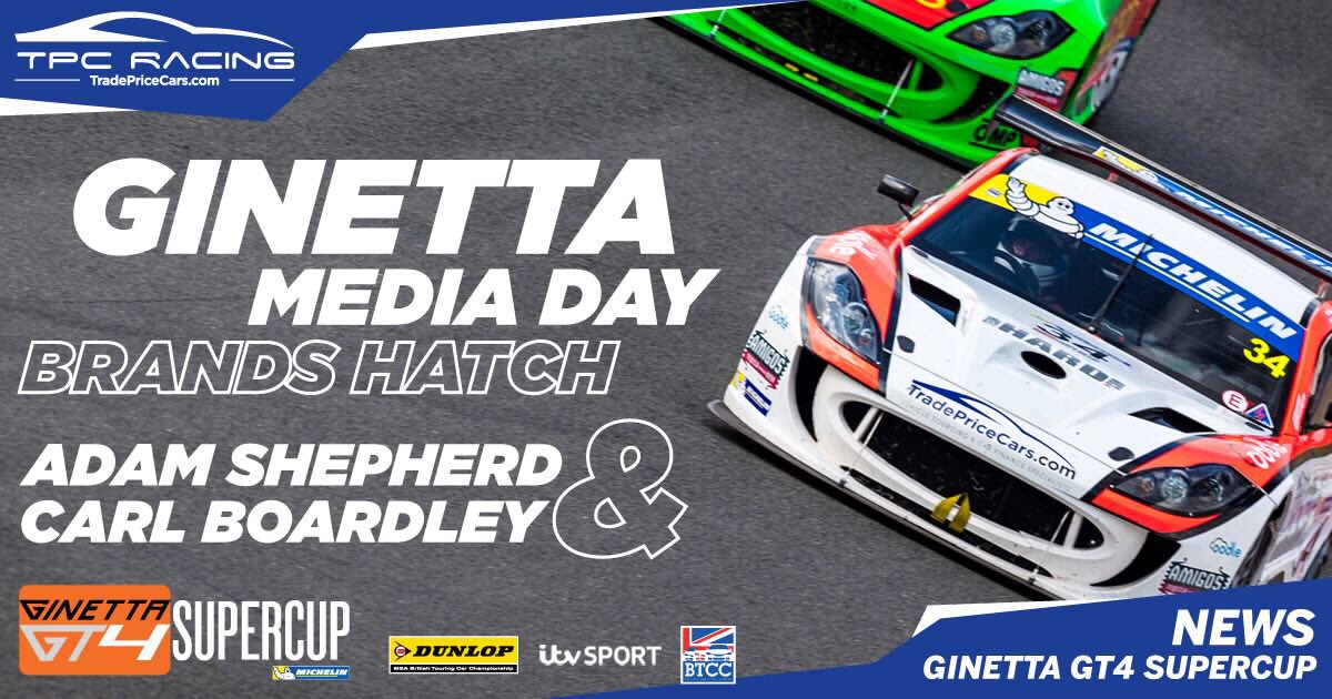 tpc_racing's tweet photo. It’s @GinettaCars Media Day at @Brands_Hatch ! @TeamHardRacing with @TradePriceCars_ are on track as we speak with Boardley &amp; Shepherd! 👊🏻🚗💨 https://t.co/UeTPBxqBRP