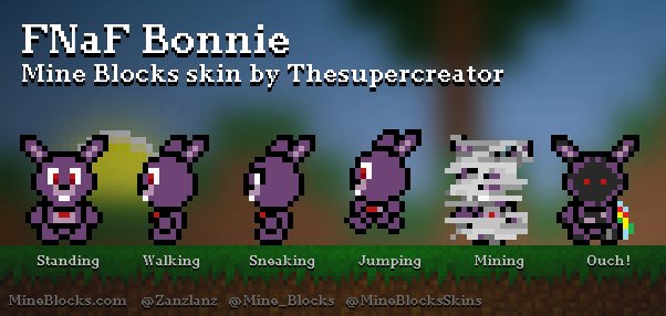 Mine Blocks Skins on X: FNaF Bonnie skin by Thesupercreator!    / X