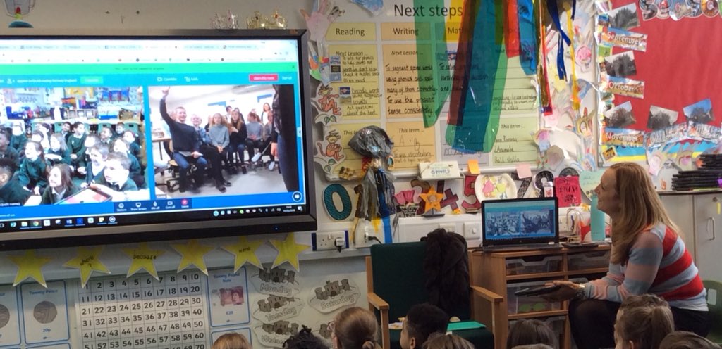 dlab_erasmus's tweet photo. Sharing our work with children in Denmark #dlabprojectday3 @StandensBarnPS @Keezy @BookCreatorApp https://t.co/yUe4uL709X