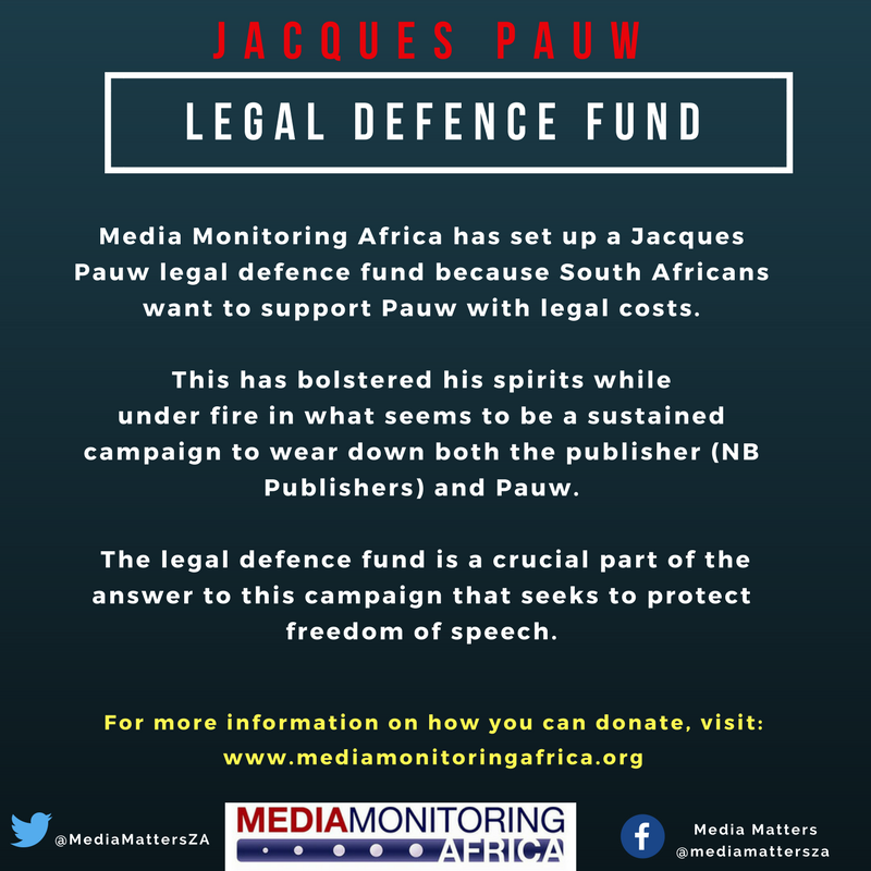 Wazimap's tweet photo. [Donate] Make your contribution your voice &amp; make a change for #MediaFreedom. Support the #JacquesPauw legal defence fund.  https://t.co/j8kJjUluc2. Pls RT/share to create awareness. https://t.co/xpWjCQWb44