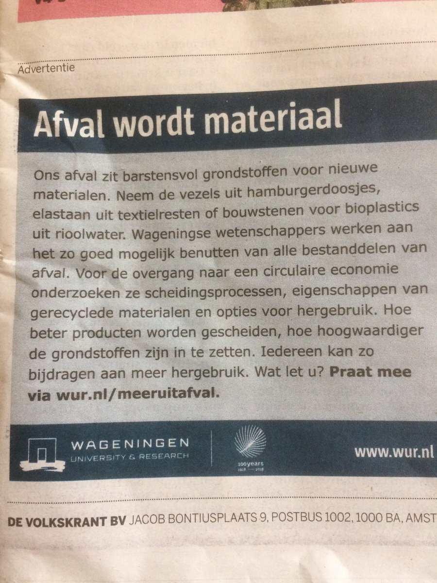 Zo! Laten we eens ophouden met gezeur over nut en noodzaak. Gewoon doen, mooi dat je een bijdrage hieraan kan leveren! Want scheiden aan de bron is nog steeds het allerbeste!