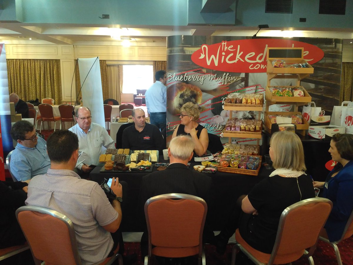 TWGroup25's tweet photo. Wicked Cake company presenting to @jmpfoodservice @musgravemktpl and Savoy. https://t.co/kpsAg5Zav3