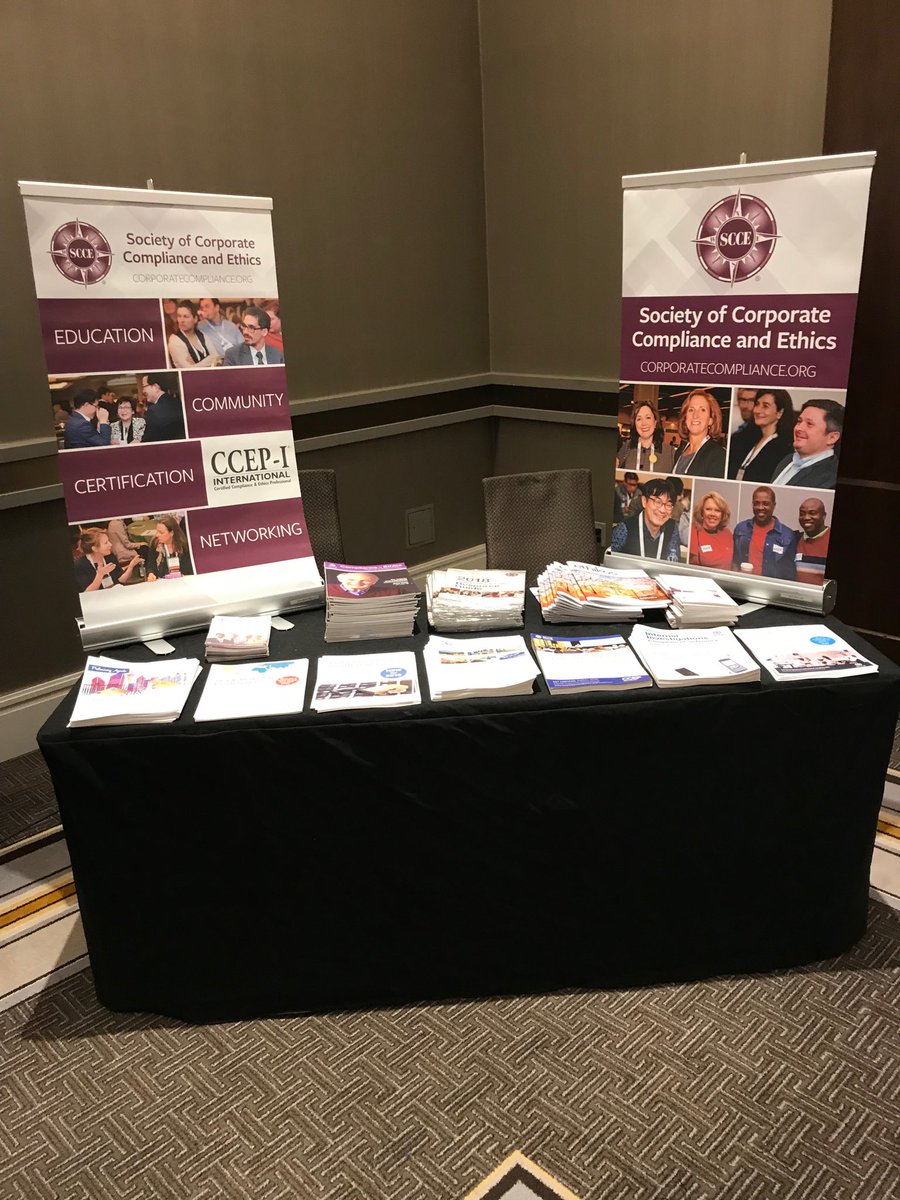 Come visit <a href="/SCCE/">Society of Corporate Compliance and Ethics (SCCE)®</a> and meet <a href="/Gerry_Zack/">Gerry Zack</a> at <a href="/ethisphere/">Ethisphere</a> #GlobalEthicsSummit18