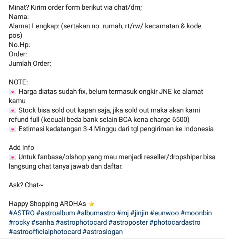 SixStars_Shop's tweet photo. [INA GO]
✡ASTRO Official Slogan &amp; 2nd AAF Goods✡

Start from: Rp 40.000 - Rp 285.000,-

Close: 23 Maret 2018
Ask? DM 👼 https://t.co/zOJ9hlE1aF