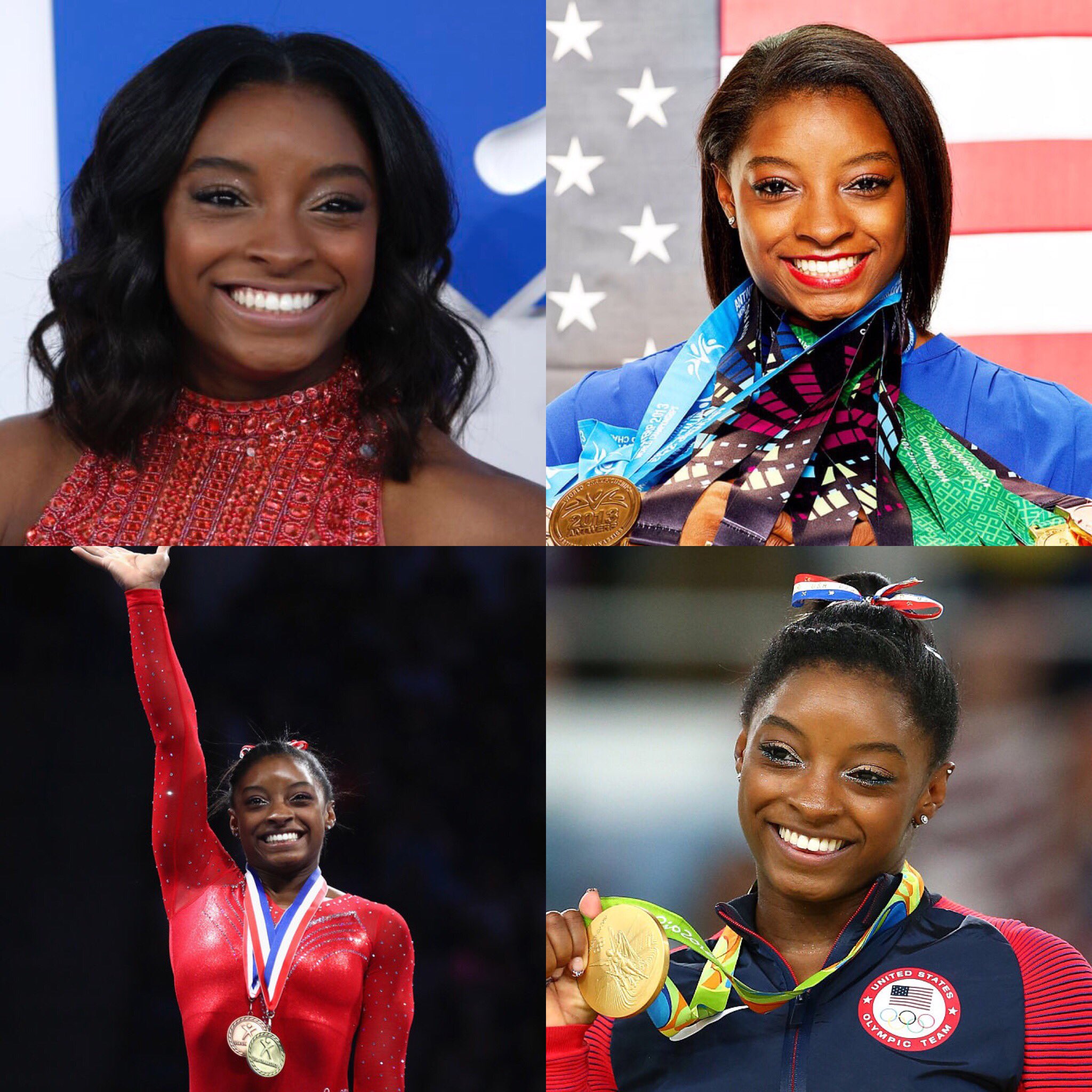 Happy 21 birthday to Simone Biles . Hope that she has a wonderful birthday.     