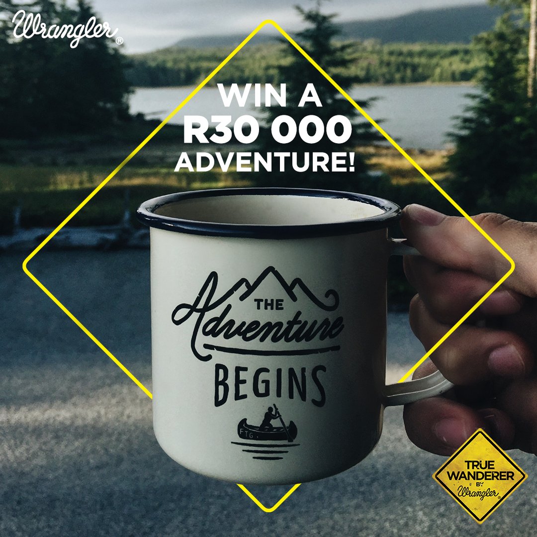 Wrangler_SA's tweet photo. It’s finally here! #TrueWanderer is back &amp; offering you the opportunity to win a R30 000 South African adventure. Get started by creating your #Live2Wander postcard here: https://t.co/qSbdsiiOJX https://t.co/YCO3s5w3vH