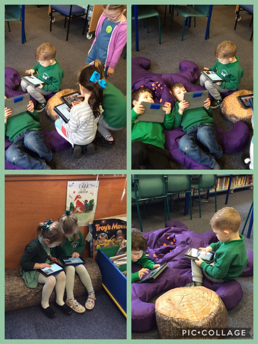 NurseryStAndrew's tweet photo. Sharing our learning through ICT. Green Group am looking through their learning journals. โThis has been the best day looking at our iPadsโ #ICTtime https://t.co/tOdWgEbL7x