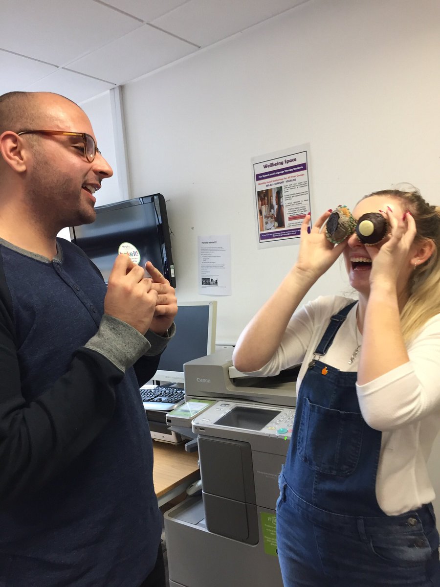 eveminnsSLT's tweet photo. Happy #SwallowingAwarenessDay ! We’re celebrating by eating cake in aid of @mndassoc by the lovely @BCUSALTSOC 😋🍰#swallowaware2018 https://t.co/DRMUuG96qD