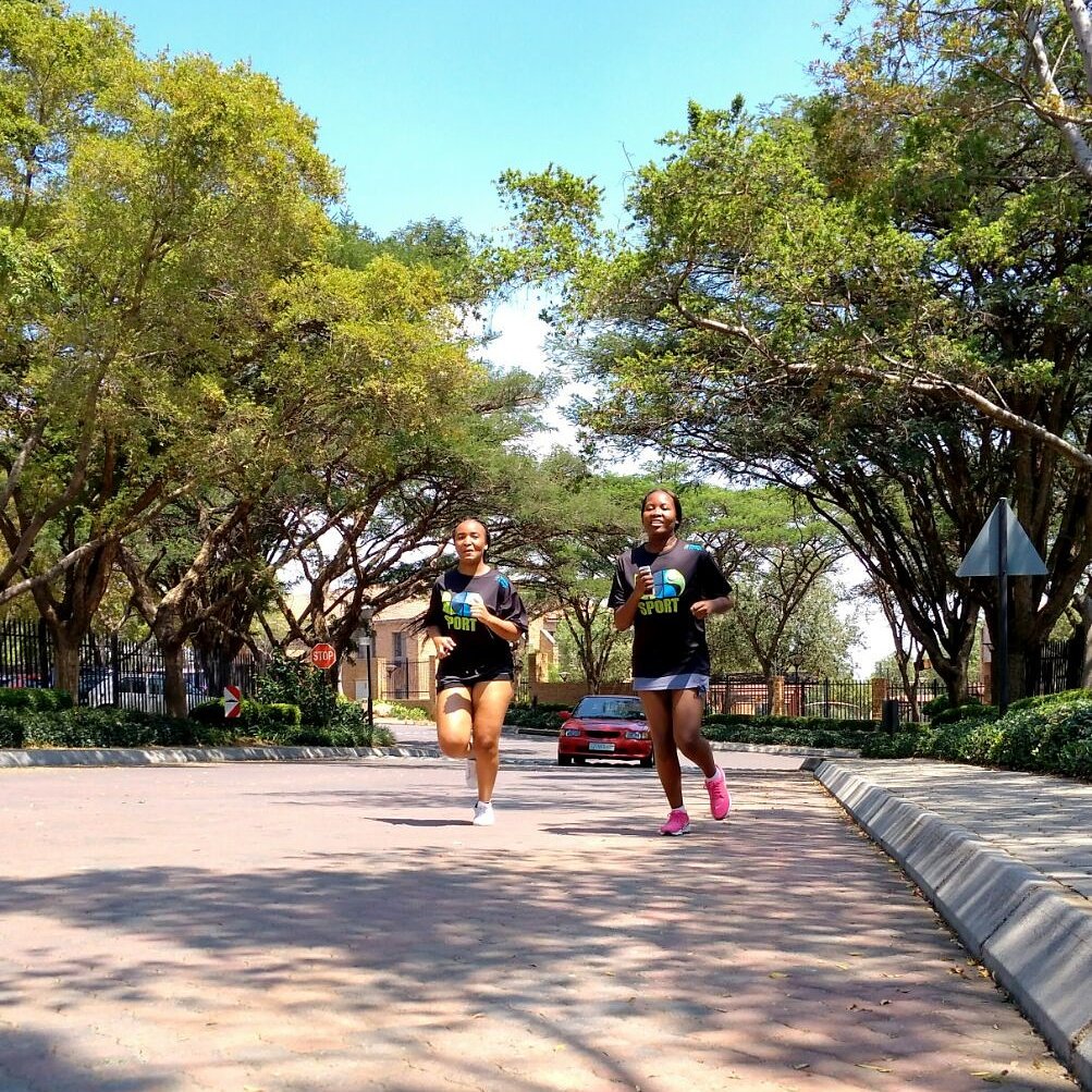 VCSportsLife's tweet photo. The IIE's VC Waterfall Action Netball Team joined the Running Club for fitness training today, doing laps around the campus office park #VCWFL #VCSportsLife https://t.co/fYcLOqAv3A