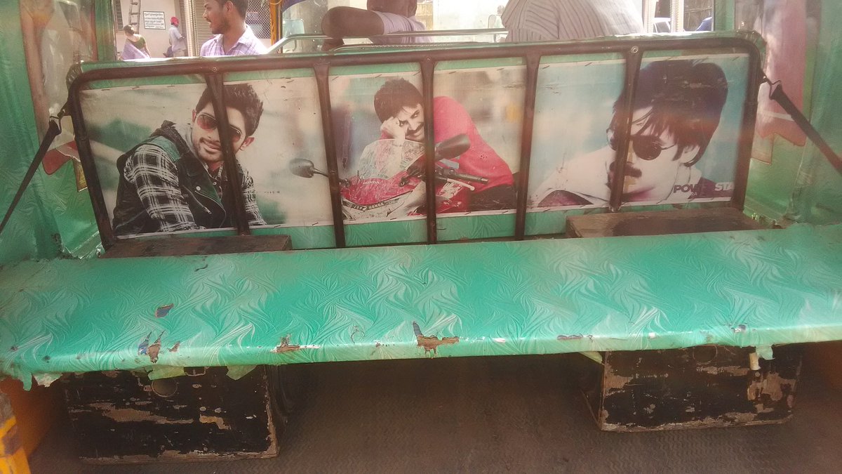 Kommurisuresh2's tweet photo. Just few minutes back clicked
Back to back four autos with @alluarjun @PawanKalyan stickers 👌
#Jonnada 
@SidduOfficial https://t.co/RBZZE3RAvz