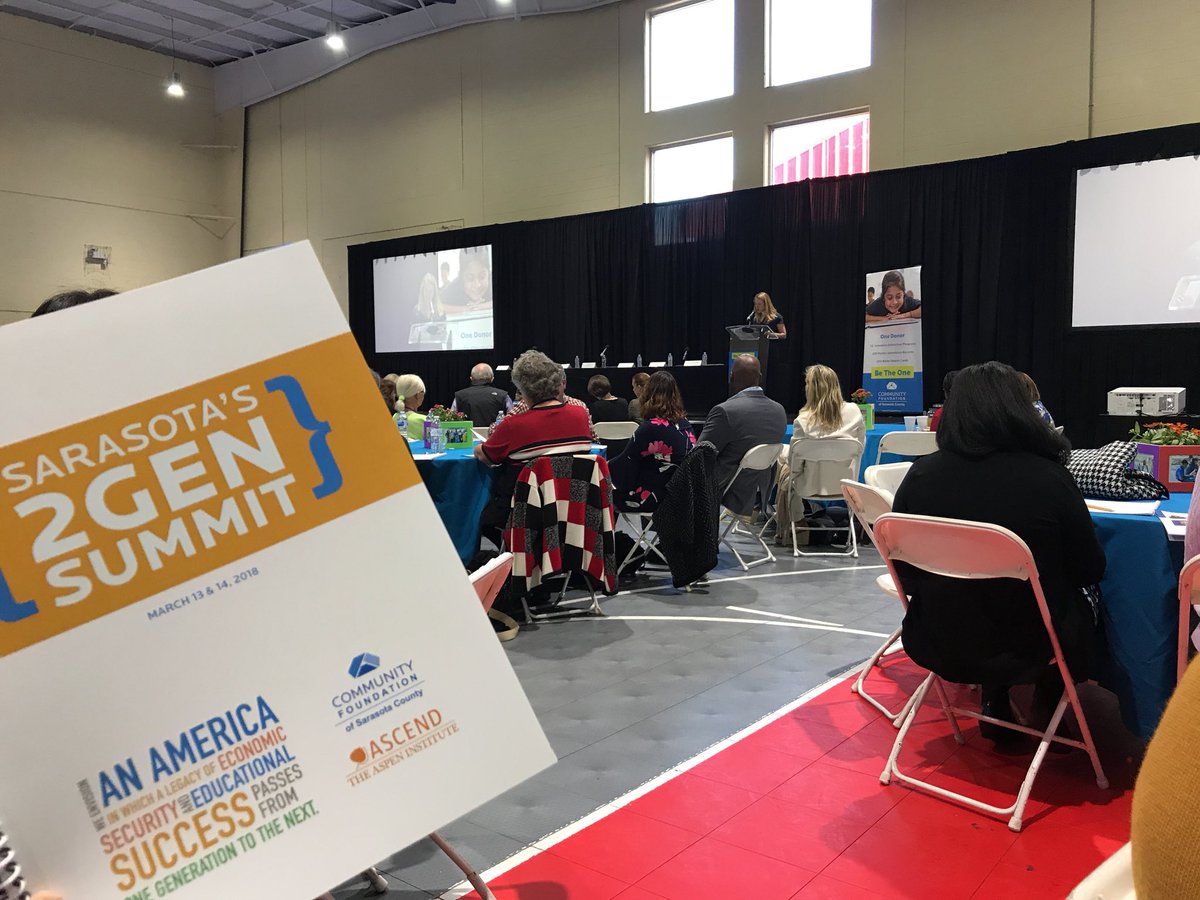 UnidosNow's tweet photo. Day two at the @CFSarasota #2GenSummit kicks off with Sarah Height’s “Making Tomorrow Better Together”: “How do we know if we are doing #2Gen work?”. Height brings the key principals of 2Gen Evaluation. #EconomicSecurity #EducationalSuccess #DreamBig #ReachHigh https://t.co/iT5AVPaNxs