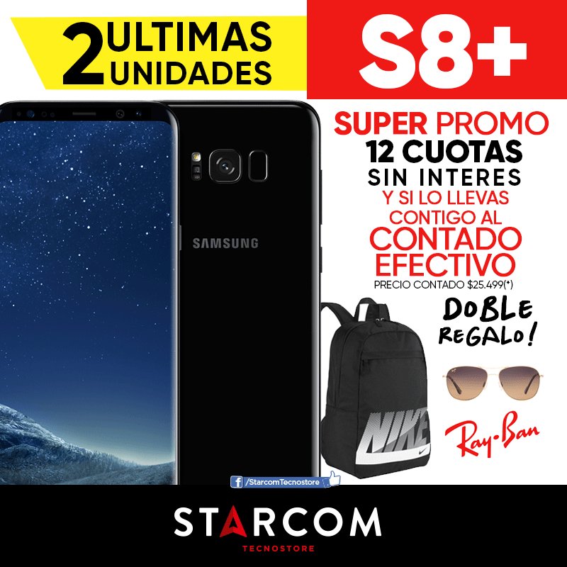 starcelpatago's tweet photo. Lleva contigo un #S8Plus ahora con regalo doble! #Neuquen no te lo pierdas! https://t.co/J4P6ic1AZK