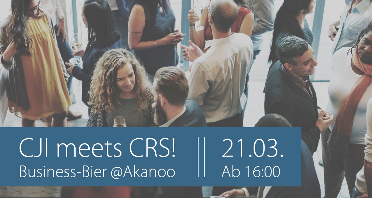 CommReporting's tweet photo. CJI meets #CRS AfterWork Event im Rahmen der #OMR18 – Erfahren Sie mehr über beide Projekte sowie Ihre künftige Verzahnung &amp; nutzen Sie die Gelegenheit, sich mit anderen Interessierten über #datengetriebenes Arbeiten im #Handel auszutauschen! https://t.co/6Aaqrs0nZd @getakanoo https://t.co/X9EdB3rDew