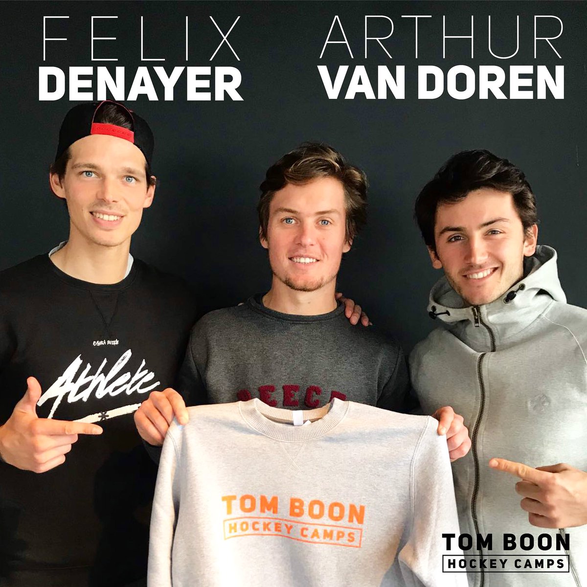 We zijn gelukkig <a href="/ArthurVDoren/">Arthur Van Doren</a> en <a href="/FelixDenayer/">Felix Denayer</a> te verwelkomen op ISCA en BLUE LIONS TERVUREN tijdens de Tom Boon hockey camps van de tweede week van de #paasvakantie