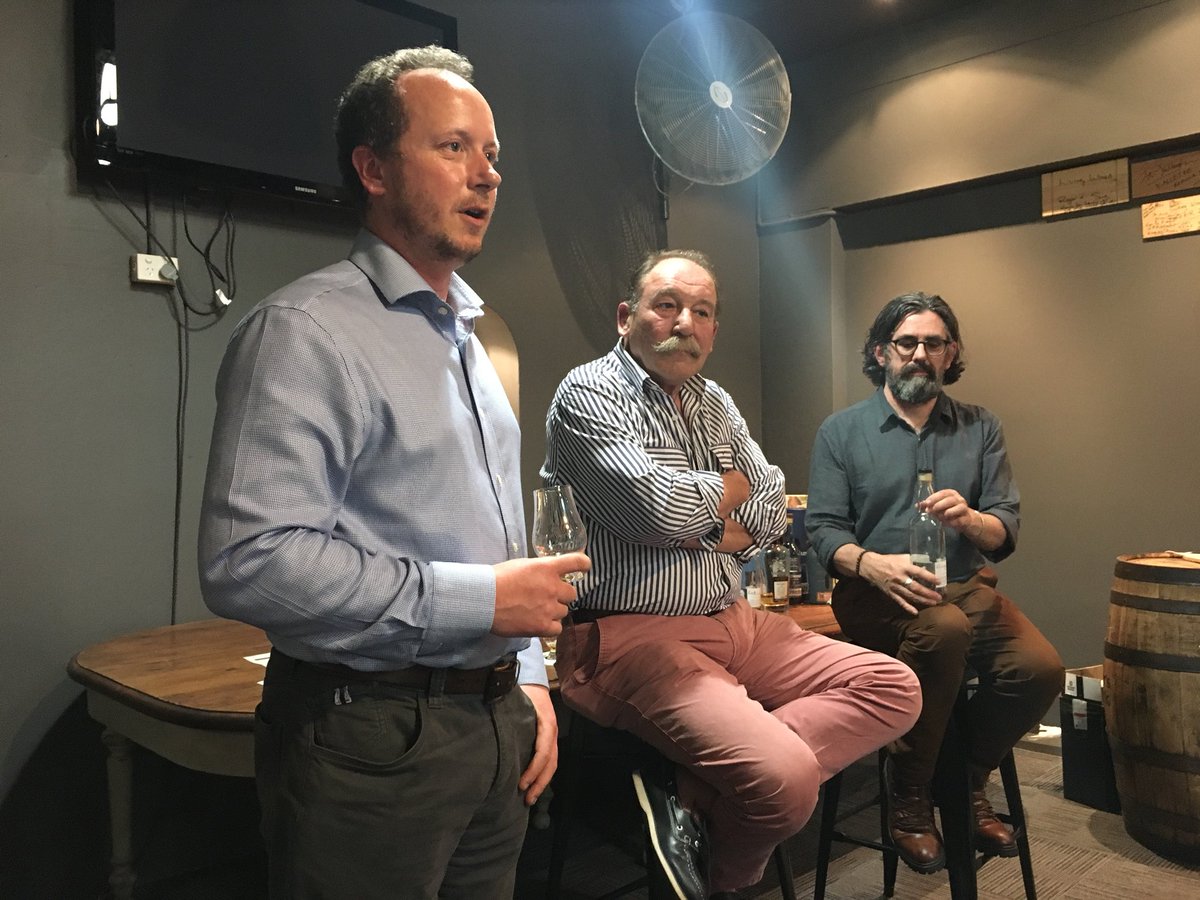 At <a href="/OakBarrelSydney/">The Oak Barrel</a> for a night of whisky tasting with the legends that are <a href="/adelphi1826/">Adelphi Selection</a> ‘s Alex Bruce, @davebroomwhisky and <a href="/_Whisky_Max_/">Charles MacLean</a>