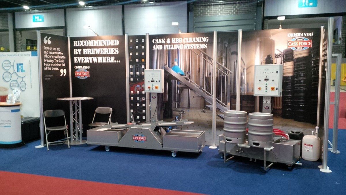 Caskwasher's tweet photo. @Scotbeerawards @SIBA_BeerX @kirstenspeirs @pippa_barker1 @KDMediaPR Have a great couple of days guys. Don't forget to pop by and see us on Stand 123, 124 #caskwasher #cleaningcasks https://t.co/sZeWkHI9rw
