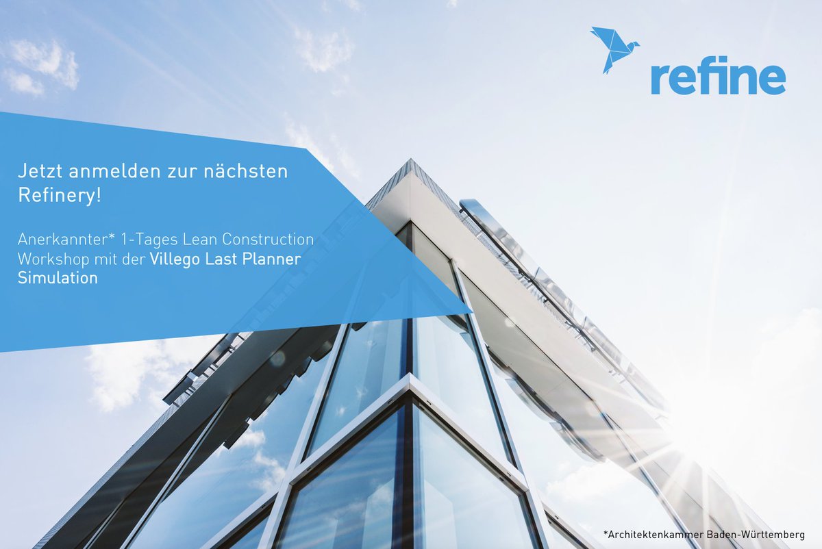 RefineProjects's tweet photo. Know how now! Unsere Refinery bietet klares Verständnis für effektive und effiziente Planungs- und Bauprozesse. Der nächste Termin in Stuttgart ist am 20.4.18 - sichert euch noch schnell Plätze!
https://t.co/Qz1nezbjpx
#refineprojects #lean #leanconstruction #refinery #workshop https://t.co/2hUJWvUKr3