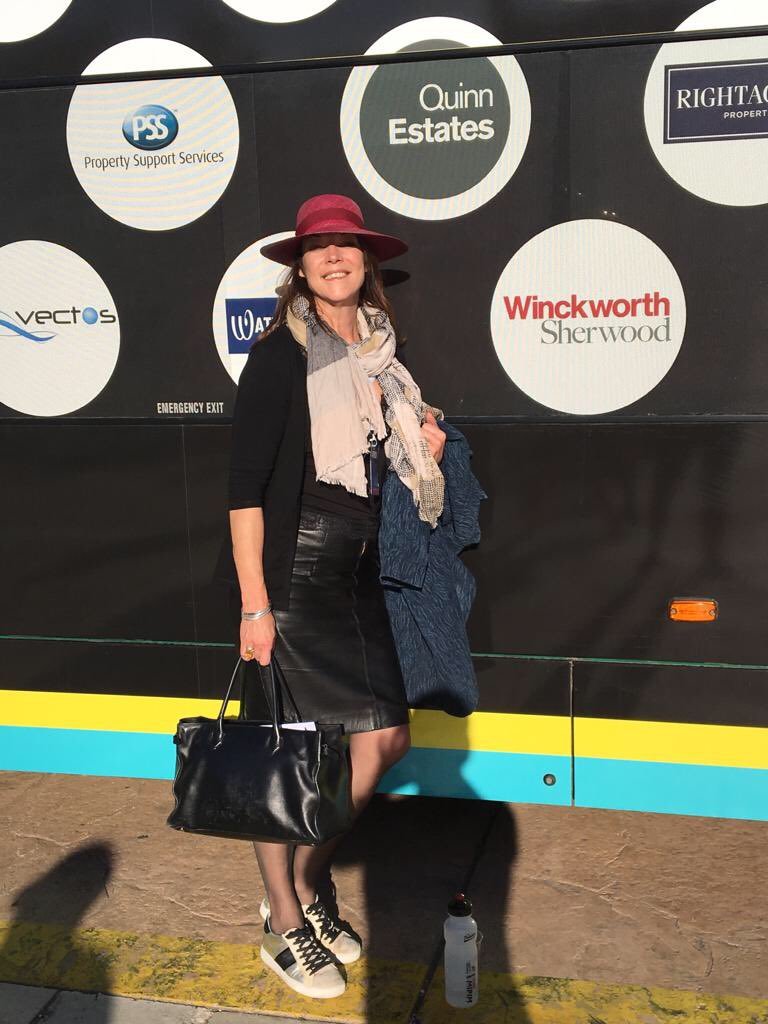 WS_Law's tweet photo. @WSPlanningLaw’s Karen Cooksley at the @landg_uk #CycletoMIPIM reception party #wsmipim https://t.co/mj0bOy0Obu