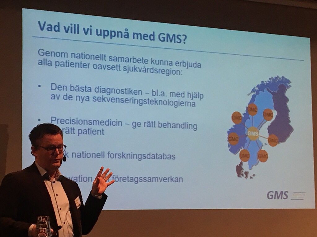 Rätt behandling till rätt patient! Rickard Rosenquist Brandell presenterar Genomics Medicine Sweden, ett <a href="/swelife/">swelife</a> stöttat initiativ på #dmagenda #precisionsmedicin