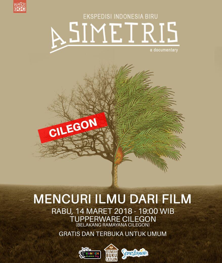 rumahbukuclg's tweet photo. Layar tancap #ASIMETRIS Cilegon, malam ini jam 19:00 wib di Tupperware Cilegon. Mari datang untuk mengetahui bagaimana dampak perkebunan sawit bagi masyarakat, lingkungan, pemerintahan, aparat keamanan, media. Bahkan terhadap diri kita dari kamar mandi, dapur, sampai kendaraan. https://t.co/fro3GV3Qmb