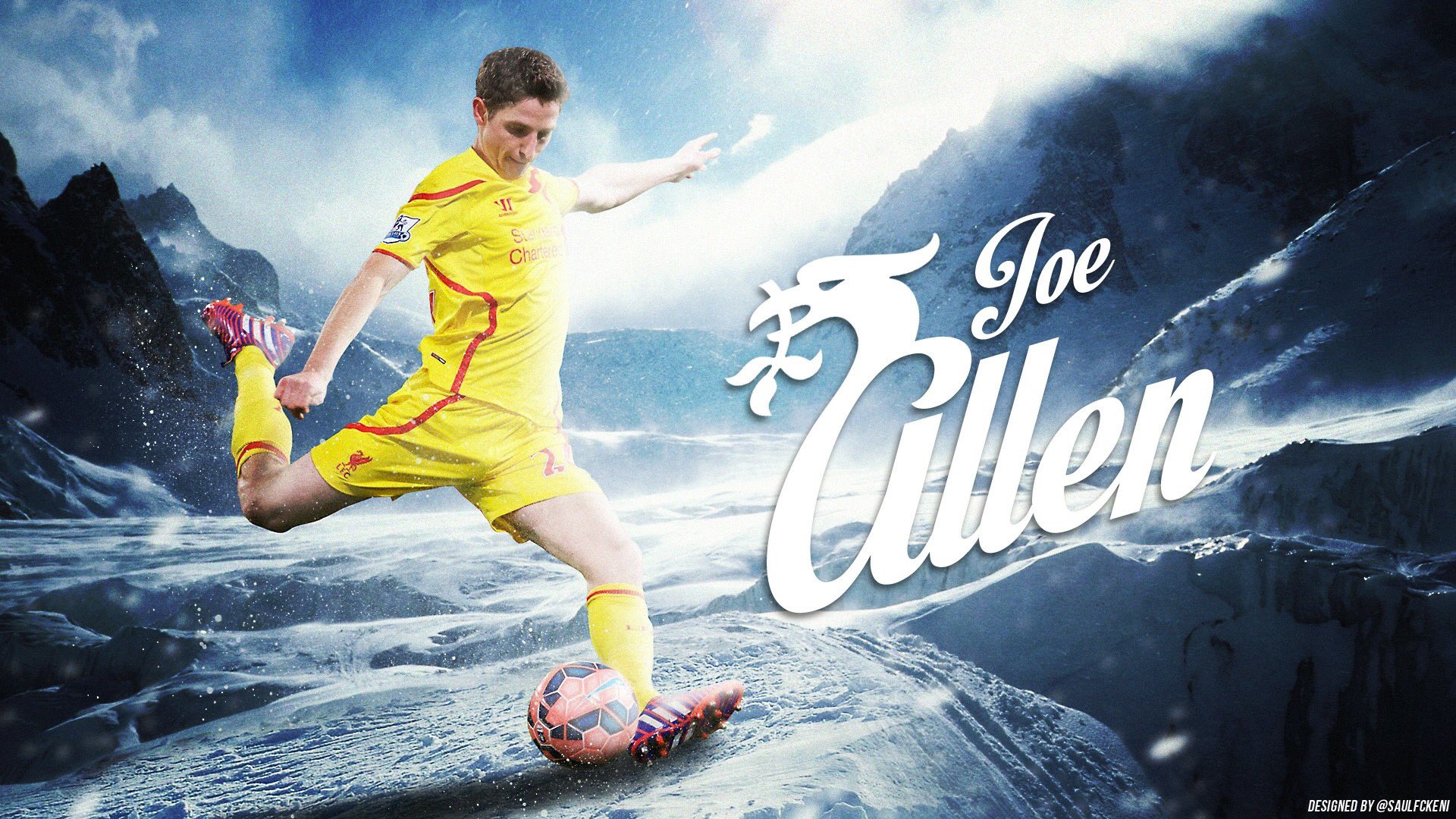 And how much i miss designing liverpool stuff ! 
Happy birthday Joe Allen !!! 