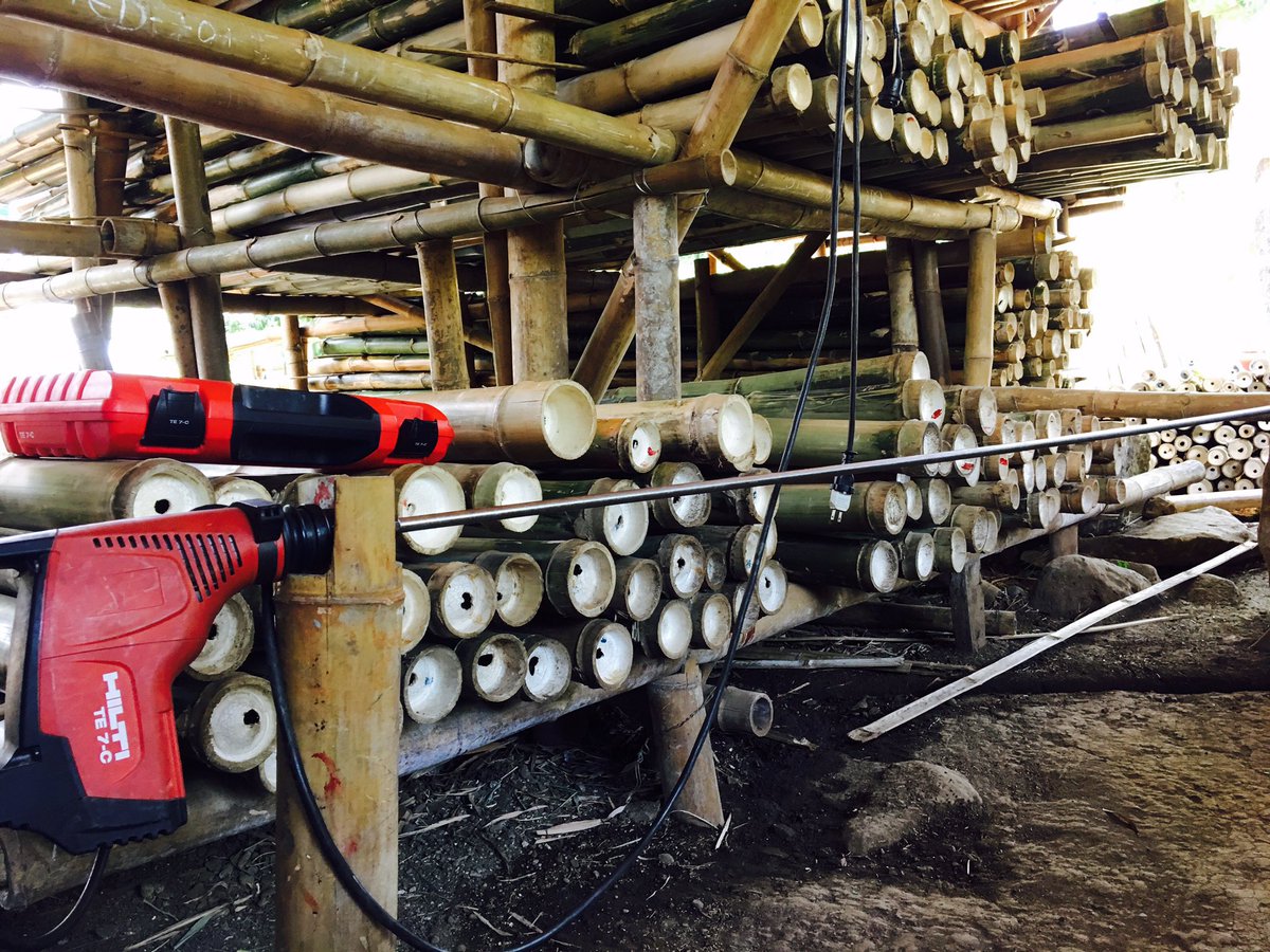 HiltiFoundation's tweet photo. #BASEbahay: From #bamboo harvest to bamboo houses #affordable #sustainable #resilient #socialdevelopment #Philippines https://t.co/Rsdvpar8UW