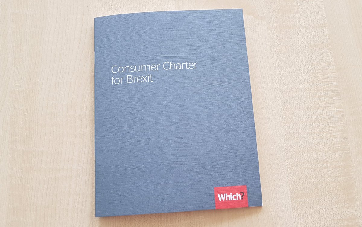 Today, we are hosting a #BrexitConsumers panel discussion at Which? HQ to launch our Brexit Consumer Charter — a charter that sets out our views on what needs to happen to minimise the risks and maximise the opportunities of Brexit for consumers.