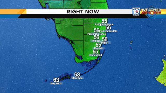 Another cool start!!! Grab those sweaters and jackets you will need them! Watch local10 for more. https://t.co/b09ij1RKFN