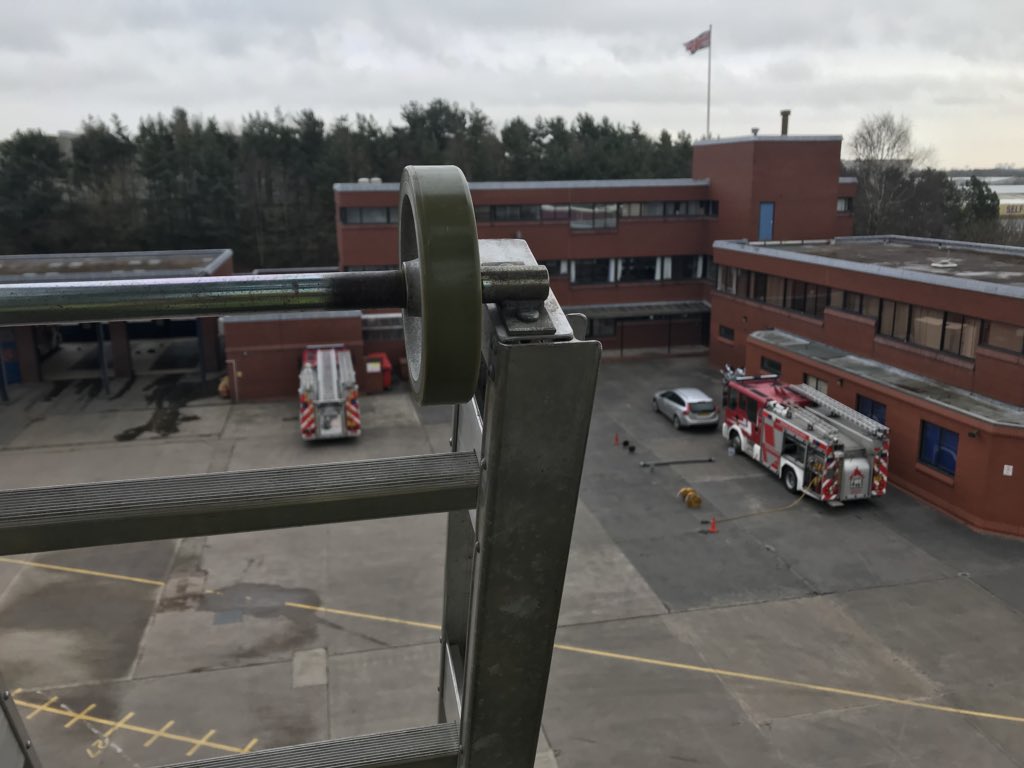 SFRS_GST's tweet photo. Day three for the team of recruit testing for new #WholeTimeFireFighters for @shropsfire with #TrainingInstructors from @FrsShrop ๐ฉ๐ปโ๐๐จ๐ปโ๐ #BestOfLuckToAllAttending ๐๐ป #BreezyUpTheTowerToday https://t.co/lSMPZHYl0m