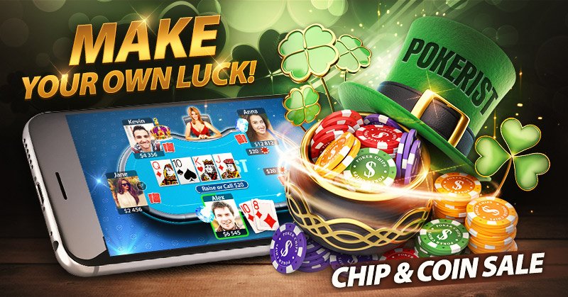 KamaCasino's tweet photo. 🍀🍀🍀 St. Patrick's Sale 🍀🍀🍀
Make your own luck! For a limited time, you have the chance to celebrate with cheap coins and chips! Share with your friends! #Pokerist #StPatricksSale https://t.co/7obiWDuycs
