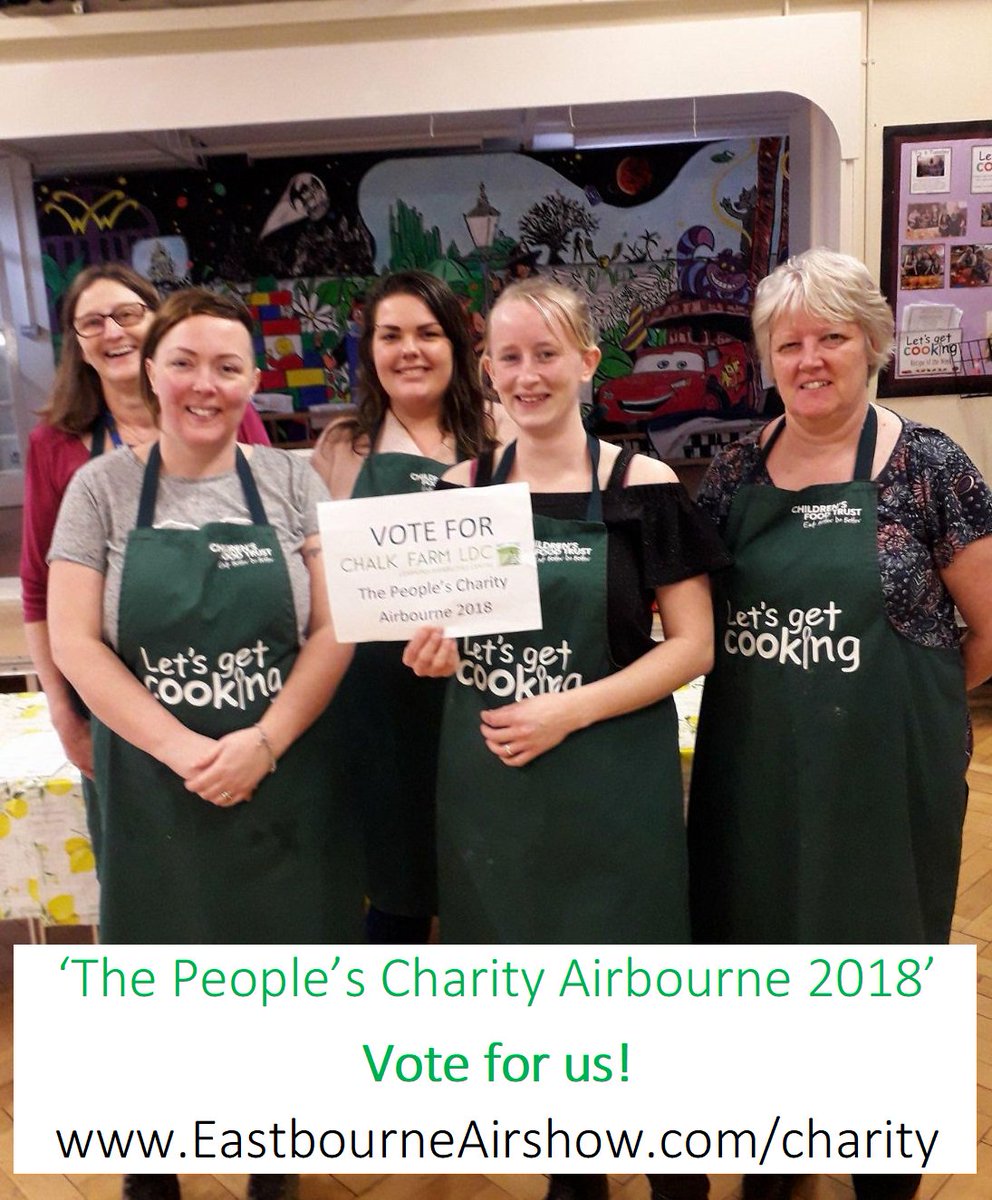This morning's 'vote for us' comes from The cooking club @ Langley Primary School! Thank you ladies!
Please vote for us: EastbourneAirshow.com/charity "The People's Charity Airbourne 2018" #airbourne2018 #vote4chalkfarm18 #learningdisabilities #autism #downsyndrome #asd
