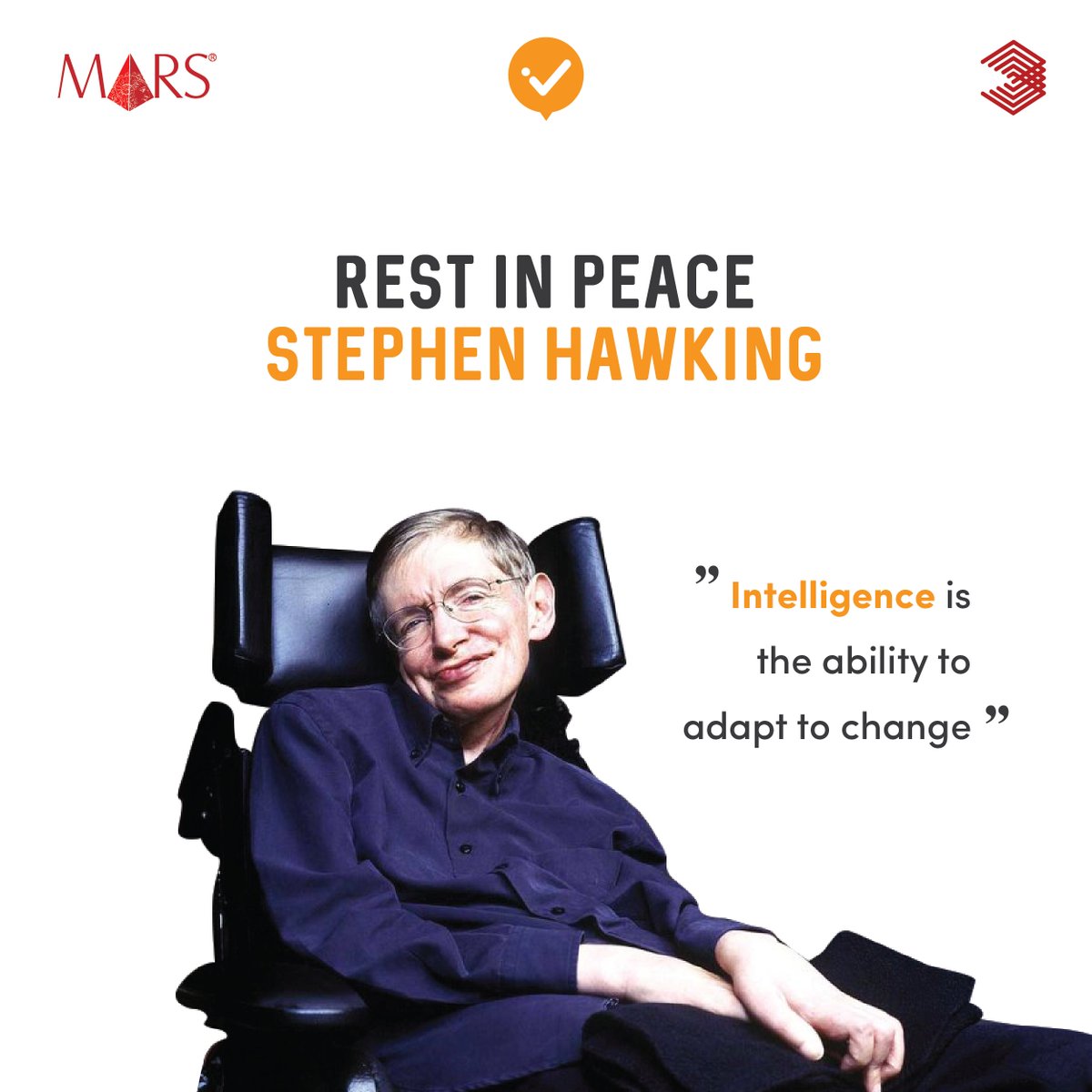 Selamat jalan #StephenHawking terimakasih karena sudah menginspirasi dunia! Beliau adalah seorang ahli fisika teoretis, seorang profesor Lucasian dalam bidang matematika di Universitas Cambridge &amp; anggota dari Gonville and Caius College, Cambridge