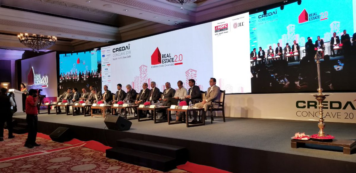 #CREDAIConclave18 has almost begun! All our delegates and dignitaries have arrived. Are you there yet? If not, watch out this space as we take you through this grand gathering.