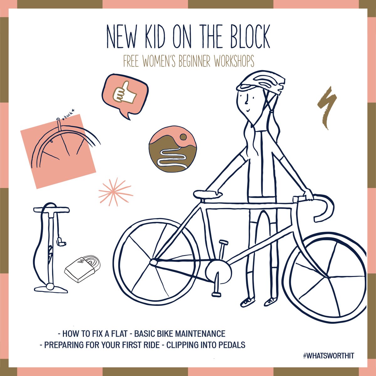 We're hosting a <a href="/specializedwmn/">Specialized Women</a> New Kid on The Block evening on 3rd April 6:30pm onwards.
Whether your new to the cycling game or just wanting to meet and chat on with like minded folk.
ti.to/specialized-uk…
Sign up Today 
<a href="/helzbelzi/">Helz Bell</a> #WhatsItWorth #Specialized