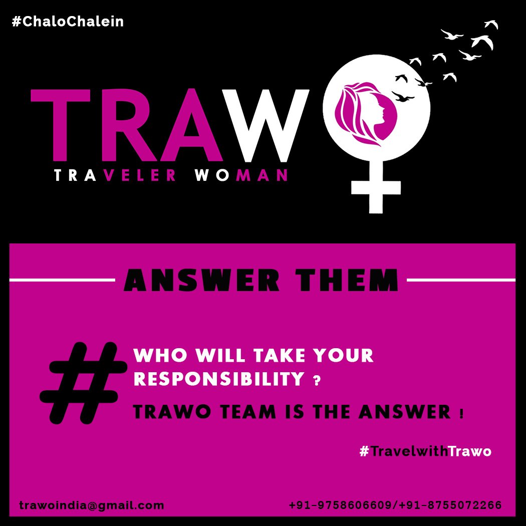 Trawoindia's tweet photo. Let's answer them !

#Trawo #TrawoIndia #TravelwithTrawo #Travel #Explore #Discover #Uttarakhand #India #Dehradun #Startup #TravelStartup #Women #WomenTravel #TravelerWomen #LetsTravelmore #UttarakhandTourism #Maestrotravel https://t.co/HNGd8iuAJn