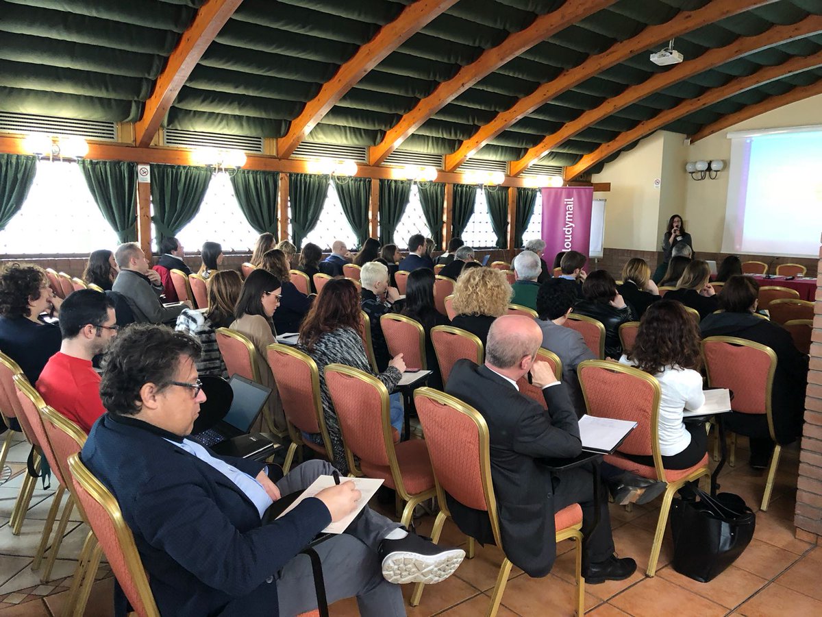 kloudymail's tweet photo. Live from E-Mail Marketing Summit @ Doria Grand Hotel, Milan. 
After our CEO Enrico del Sordo introduction, @DoreenScuri is now talking about e-mail marketing in a multi-channel communication strategy! https://t.co/Jzr9D2ba8z