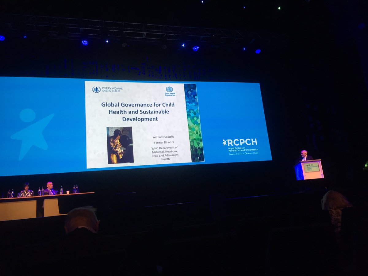 MacgregorDonald's tweet photo. Prof Anthony Costello #RCPCH2018 global child health - survive thrive transform - is it getting better? https://t.co/BQFr42P8Nx