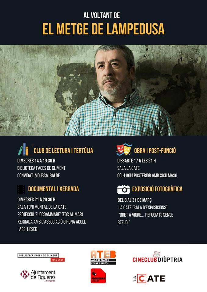 Avui la <a href="/BiblioFigueres/">Biblioteca de Figueres</a> dedica el club de lectura #LlegirelTeatre a parlar del llibre #LlàgrimesdeSal, autobiografia de #PietroBartolo, però sobretot a tractar una realitat actual i dramàtica, els #refugiats. Comptarà amb un testimoni que explicarà la seva pròpia experiència.