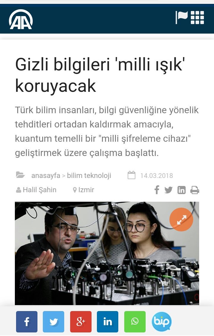 İYTE ile TÜBİTAK BİLGEM, bilgi güvenliği için kullanılan teknolojilerin milli ve yerli unsurlarla üretilmesinin zorunlu hale gelmesinden hareketle, atomik ölçekte sistemler üzerine çalışma başlattı.
v.aa.com.tr/1088316