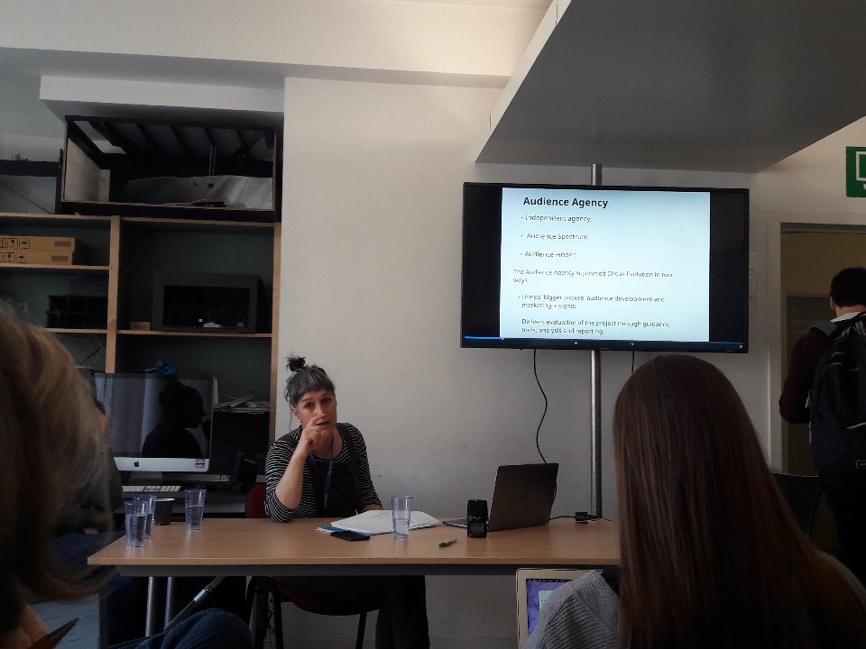 CircusDiaries's tweet photo. Jackie Friend from @CryingOut_Loud presents #CircusEvolution project for #audiencedevelopment: It's not always about bringing new product to new audiences - that's a double whammy. 'It's about widening &amp; diversifying your existing audience' https://t.co/UGmg07x0As