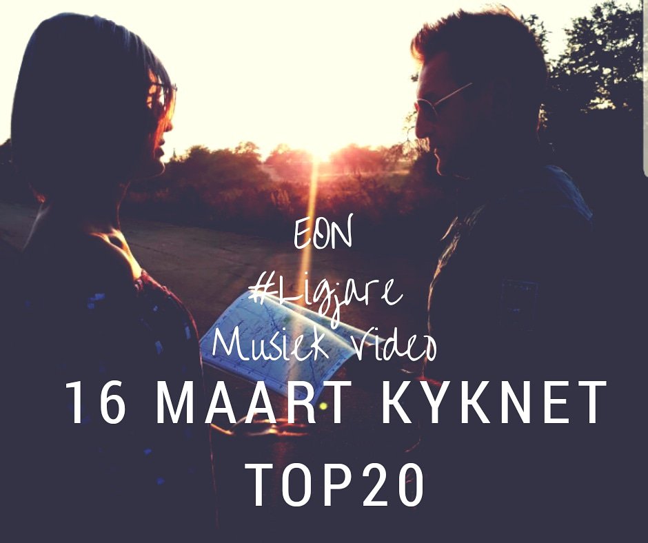Die Vrydag op #KykNetTop20 speel ons #Ligjare se #MusiekVideo vir die eerste keer! #LegatoRecords <a href="/pietermarcato/">Pieter Marcato</a> <a href="/AltusTheart/">Altus Theart</a> <a href="/TheMarketingZoo/">The Marketing Zoo</a> <a href="/Legatoartists/">LegatoRecords</a> <a href="/kykNETNou/">kykNET Nou!</a> <a href="/GMR_kykNet/">Getroud met Rugby</a> <a href="/kykNETtv/">kykNET TV</a> <a href="/RouxCloete/">Roux Cloete</a> <a href="/NvR_Management/">NvR Management</a>