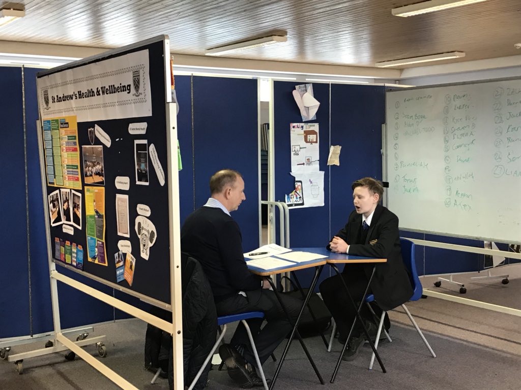 MichelleKersha7's tweet image. Another exciting day for our S3 @StAndrewsRCSec, interview practice using our I Can Statements. Thank you to our partners for continued support @NHSGGC @barclaymedical @GKCollege @mcrpathways @scottishwater #interviewtech #icaninterviews