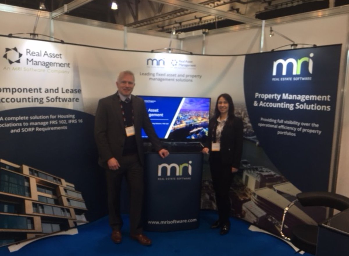 RealAssetMgt's tweet photo. All set up and ready for the day ahead at the Housing Finance Conference and Exhibition! Looking forward to meeting clients, prospects and partners and discussing everything #fixedassets and #componentaccounting - come and visit us on stand 626! https://t.co/CFL92yjXjA